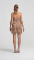 Tricot Floral Stone Belted Mini Dress